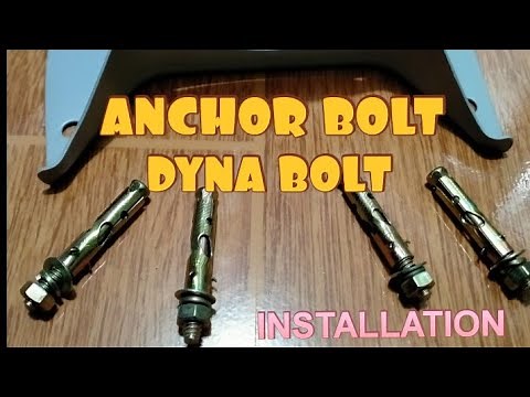 HOW TO INSTALL DYNA BOLT OR ANCHOR BOLT IN CIGNAL/SATLITE/GSAT (easy way) tutorial