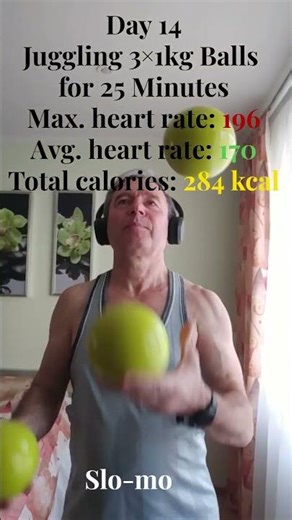 Forever Fit Day 14 #foreveryoung #juggling #foreverfit #slowaging #longevity