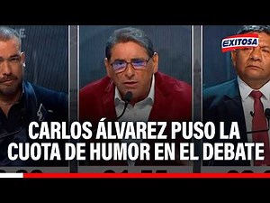 🔴🔵 Carlos Álvarez added a touch of humor to the debate with an imitation of Alan García