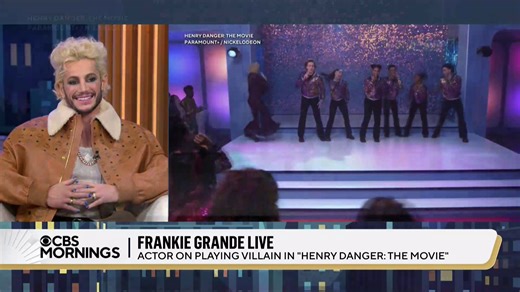 7.5K views · 25 reactions | “I’m just so blessed that I get to play a villain that just wants everyone to sing and dance”: Frankie Grande says he hopes his new Nickelodeon movie, “Henry Danger,” connects with people who want to find a moment of escape. | CBS Mornings | Facebook