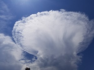 So a lot of you saw a weird cloud this weekend ...