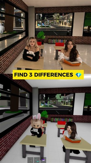 FIND DIFFERENCES Brookhaven avatars REAL LIFE 🤓⭐ #robloxshorts #roblox #brookhaven