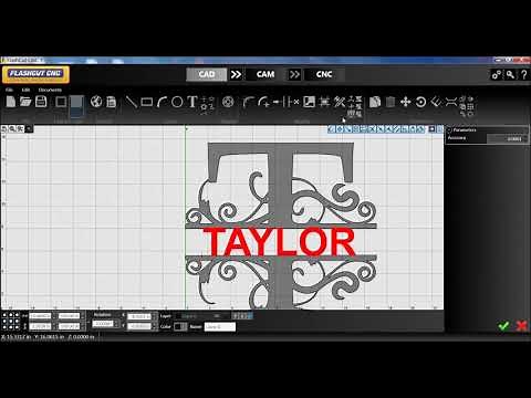 Creating a Monogram with FlashCut CNC Software / Koike ShopPro CNC Plasma Cutter