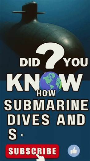 4k How Do Submarines Works Dive and Surface, Explained 4k #submarine naval engineering short #short