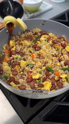 What's for dinner This quick and easy Hot Dog Fried Rice 🙌 If it's one of those nights where you'd like to be in the kitchen 15 minutes max, this plate of rice, veggies, and hot diggity do #foryou #foryoupage #fypシ #fyp #reels #reelsviral #reelsfb #cookingtips #Recipe #foodrecipe #food #foodie | All Delishes