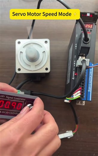 Servo Motor Speed Mode ⚡️ High-precision speed control for industrial efficiency#ServoMotor #SpeedMode #IndustrialAutomation #HighPrecision #ElectricMotorTech