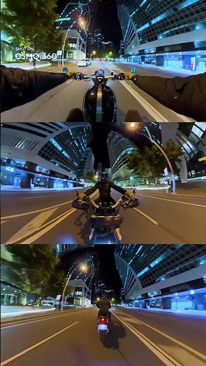 Osmo 360 Cinematic Night Ride — 360° Motorcycle POV | Low Light Demo