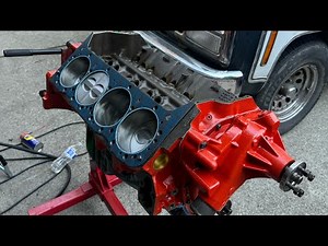 Chevy 5.7 Motor. Head install.