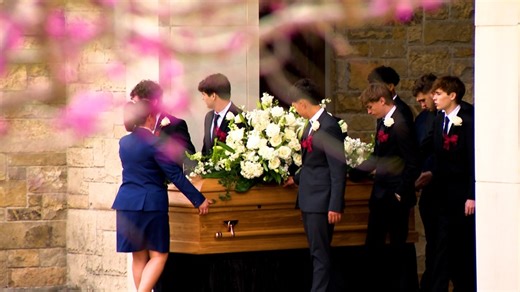 ‘Austin has lost a light’: Mourners pack church for mass shooting victim’s funeral