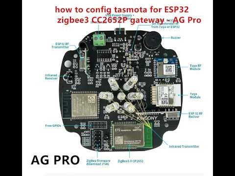 how to config tasmota for ESP32 zigbee3 CC2652P gateway - AG Pro
