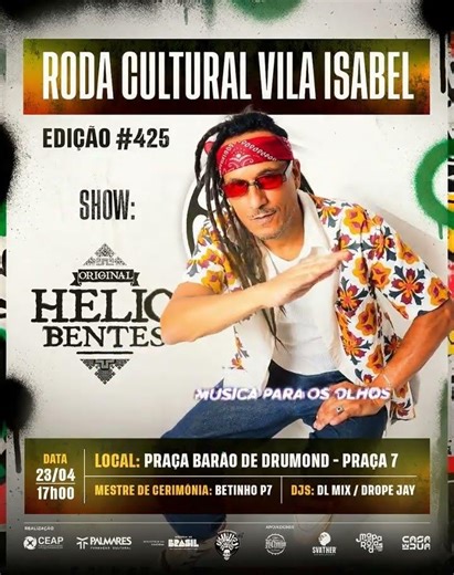 RODA CULTURAL VILA ISABEL #425 - ORIGINAL HELIO BENTES #rapnacional #Evento #culturahiphop 💿🎙️💎