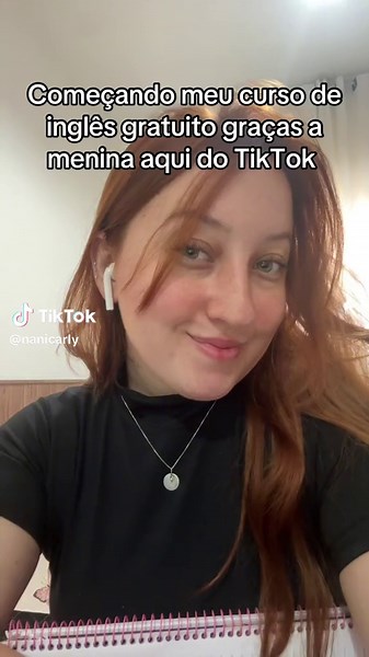 Curso de Inglês Gratuito Online: Começando minha jornada graças ao TikTok