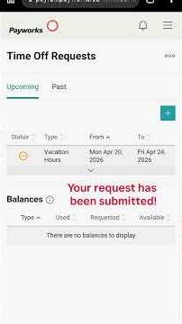 How To Submit a Time Off Request