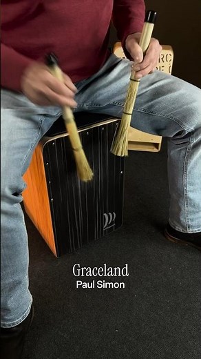 Cajón Brush Grooves! 🌻 Graceland by Paul Simon played on Cajón! #shorts #cajon #percussion