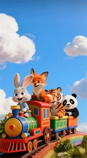 Cute Animals Train Adventure for Kids