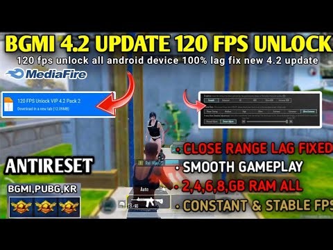 BGMI 4.2 UPDATE 120 Fps config ⚡ | iPhone Feel Gameplay😱 | Lag Fix 100% Working 2GB-8GB RAM 🔥