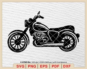 Motorcycle Chopper SVG: Biker Clipart, Cruiser Design (digital Files) - Etsy
