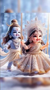 Lord Shiva & Goddess Parvathi on Swing 🌸 | Divine Love Animation | Diyan Films #shorts