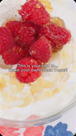 1.3K views · 65 reactions | Discover how to make Greek yogurt that’s rich, protein-packed at home—no special tools, just a simple, reliable recipe for perfect results every time. Comment link for recipe! #greekyogurt #yogurt #makeathome #homemade #recipes #cooking | Bigger Bolder Baking | Facebook