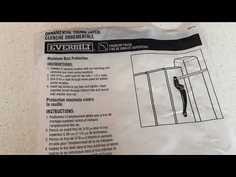 Home Depot everbilt ornamental gate latch