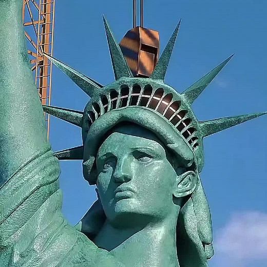 Exploring The Statue Of Liberty With Real Hair
