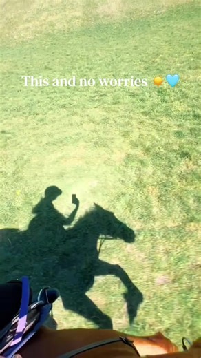 How do you explain this feeling to someone who has never ridden 💛#fyp #horse #horseriding #galloping