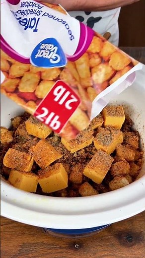 Cheesy Taco Tater Tot Casserole | Easy Slow Cooker Dinner Recipe