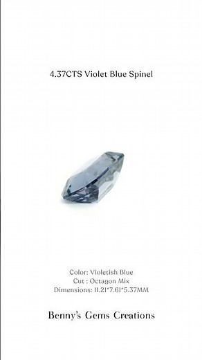 4.37CTS Violet Blue Spinel #youtubeshorts #spinel