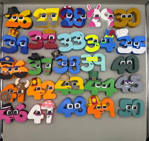 Wonderland Numbers 26-50 Numbers Fan Art - Etsy