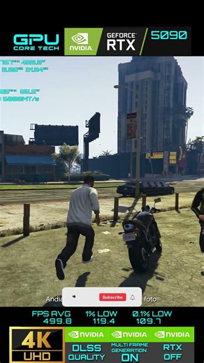 Grand Theft Auto V | RTX 5090 32GB (4K UHD Max settings RTX OFF / MFG ON / DLSS Quality)