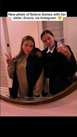 Selena Gomez with her sister, Gracie🥹💗 #selenagomez #selena #instagram #fyp