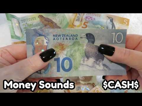 ASMR Money Sounds / Crispy Notes / New Zealand Currency / $ CASH $ 💰