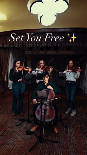 Old school vibes on strings 🎻 Couldn’t resist this banger 😍 Imagine this at your drinks reception or event!! @mackenzieweddingfilms #setyoufree #stringquartet #cover #livemusic #dancecover
