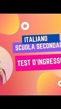 Test d'ingresso scuola secondaria di primo grado