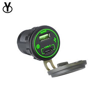 [Hot Item] Intercity Bus USB Socket 12V Dual Port Type C and USB a with Protection System