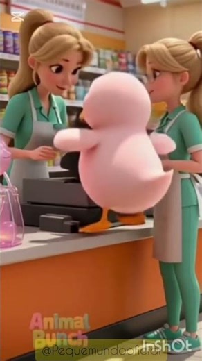 El patito y el conejito gelatinoso 🐥🐰✨#Patito #Shorts #Tierno #HistoriaParaNiños #Gelatinoso #socute