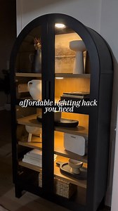 Comment LIGHT for Link These rechargeable magnetic puck lights are the easiest way to make your cabinets look custom. Can use in cabinets like I have, under shelves in the kitchen or even on your stairs. LED, rechargeable & motion sensor option - super affordable and come in several lighting color options (I have the warm) #amazonhome #amazonfinds #homehacks #cabinetlighting #shelforganization #amazonmusthaves #affordablehomedecor #homeinspo | Johnston Designs