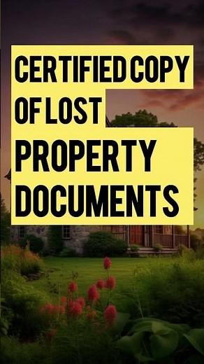 🤔What is Certified Copy? Certified Land Documents? How to Get Certified Copy of Property🤔 #shorts