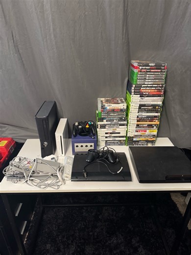 5 Video Game Consoles Bundle PS3 Wii GameCube Xbox 360 + 61 Games Controllers for Sale in Saugus, MA - OfferUp