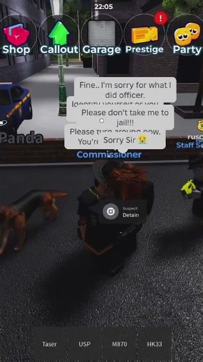 FAKE COP vs REAL COP in Roblox Police Game #roblox #shorts