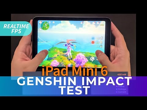 Best Gaming Device Ever? iPad Mini 6 Genshin Impact FPS Performance/Power Test