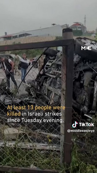 Israel targeted two vehicles on a coastal highway south of the Lebanese capital Beirut on Wednesday. A day after Israel and Lebanon held their first direct talks in Washington in more than three decades, Israeli attacks intensified across Lebanon, killing at least 13 people since Tuesday evening.