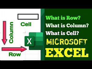 What is Row, Column, and Cell in Microsoft Excel? | Basic Excel Tutorial | Row, Column, and Cell
