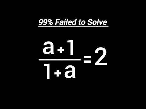 Solving a "Harvard" University Entrance Exam Question | a=?