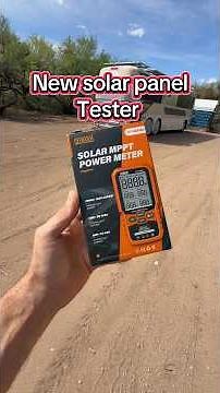 Solar panel tester for professionals and the DIY’er. #solar #rvlife #buslife #busconversion