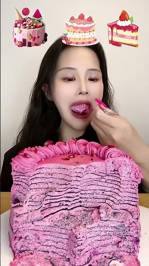 Asmr🍰Eating 🍰Cream Cake That Melts In Your Mouth！#ASMR