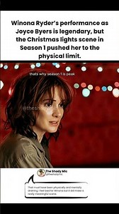 Winona Ryder Cried for 10 Hours Straight to Film Joyce's Christmas Lights Scene #strangerthings