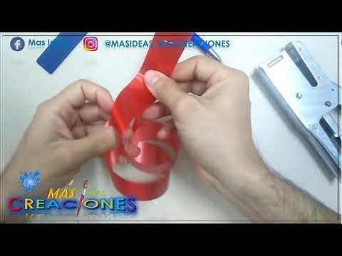 COMO HACER MOÑOS CON CINTA PAPEL