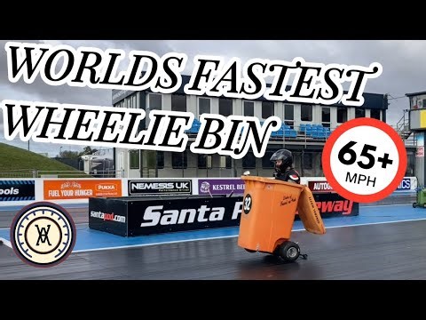 Fast trash: World's fastest wheelie bin hits 66 mph