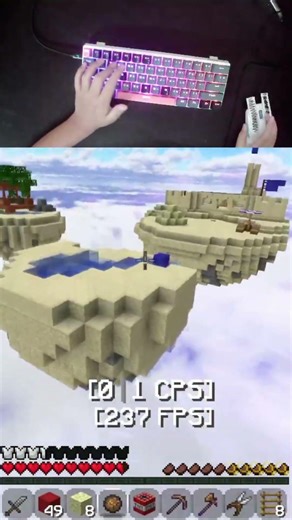 Drag Click + PVP Minecraft #shorts